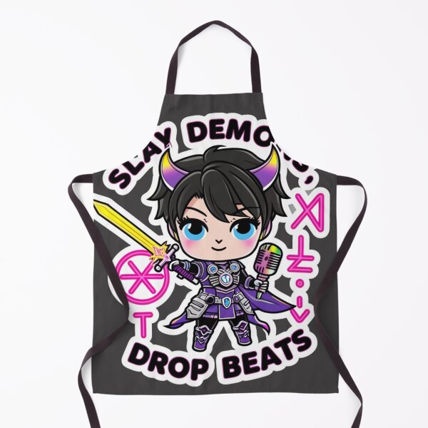 Item preview, K-Pop Demon Slayer Chibi Sticker – Slay Demons Drop Beats | Anime Idol Warrior Aesthetic designed and sold by zevorgue.