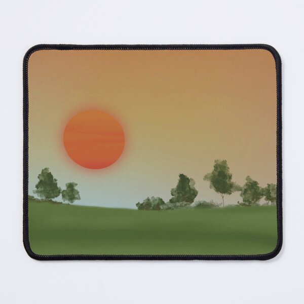 Item preview, Puesta de sol sobre los campos, paisaje nocturno en Egipto designed and sold by Cucurbitavanda.