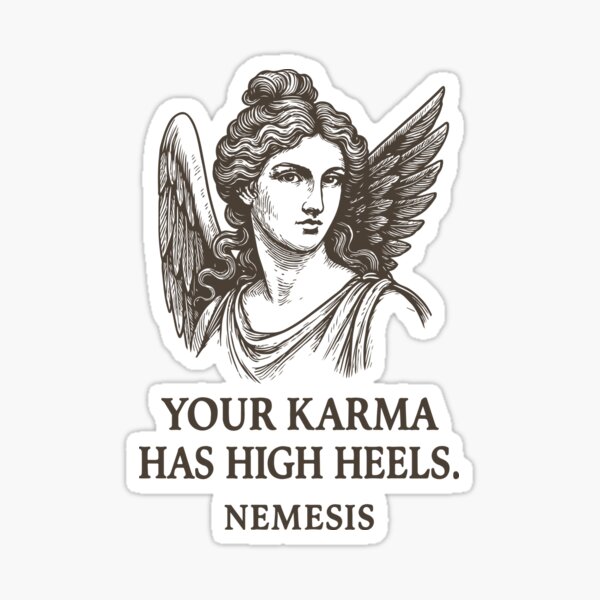 Item preview, Nemesis Griechische Göttin – Karma Rache Zitat Design designed and sold by InkOnThings.