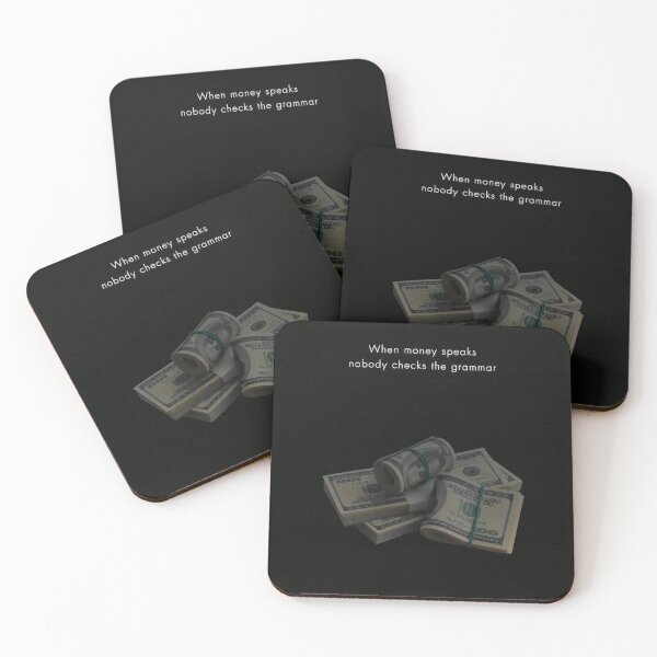 Item preview, When Money Talks, Grammar Walks designed and sold by Not Hugo.