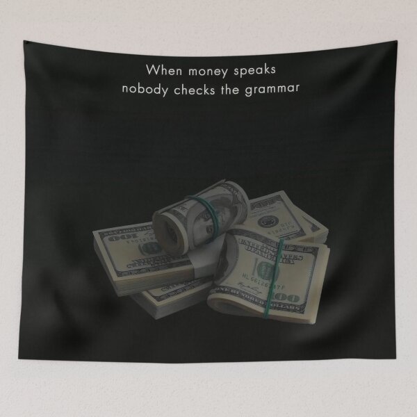 Item preview, When Money Talks, Grammar Walks designed and sold by Not Hugo.
