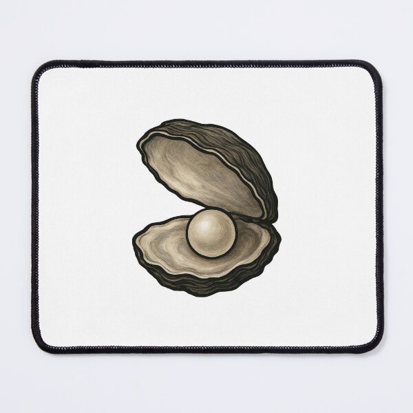 Item preview, Oyster with Pearl Cute Shellfish Illustration designed and sold by Vendeloc.