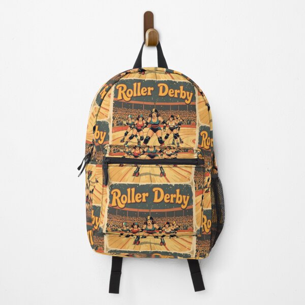 Item preview, Vintage Roller Derby Poster – Retro Skater Girl Artwork designed and sold by Ameiva-Apparel.