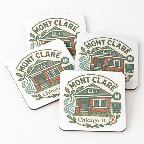 Artikelvorschau, Montclare Chicago Sticker - Neighborhood Collection entworfen und verkauft von bzdeb.