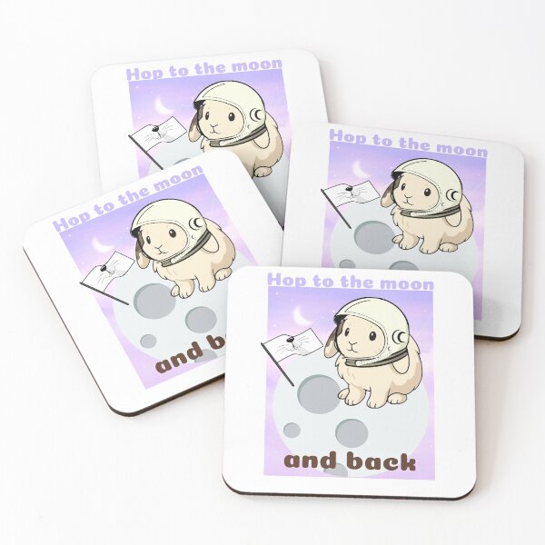 Item preview, Hop to the Moon and Back – Cute Bunny Astronaut Design designed and sold by RUNO LAB.