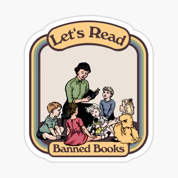 Item preview, Let's Read Banned Books designed and sold by Unhinged Heather.