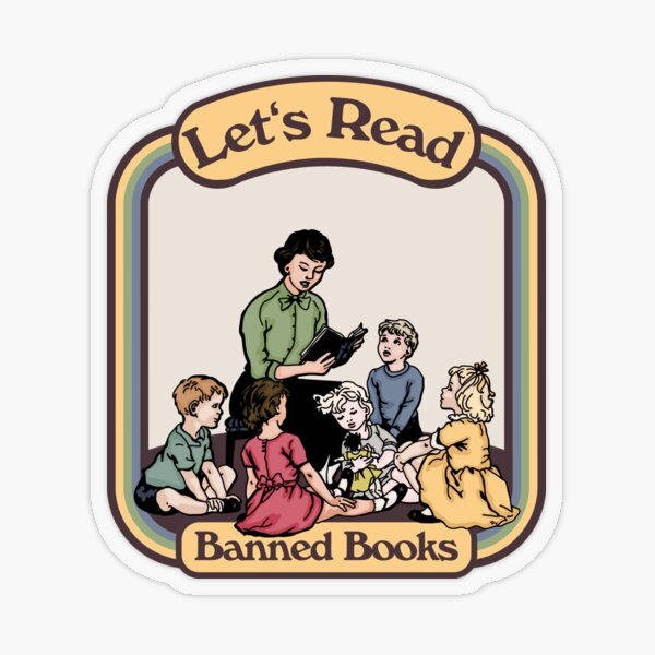 Item preview, Let's Read Banned Books designed and sold by Unhinged Heather.