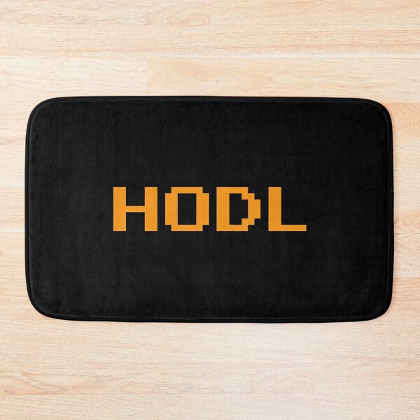 Item preview, Hodl Bitcoin Pixel Font Logo designed and sold by CyberRex.
