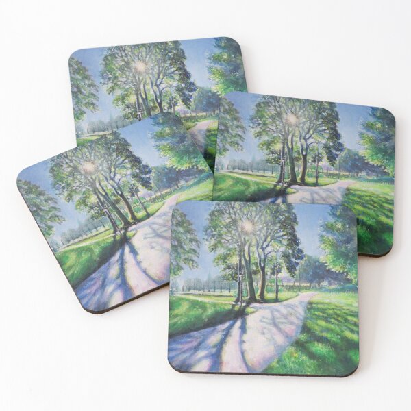 Item preview, Bright across the Path - sun trees light designed and sold by LittleLiz.