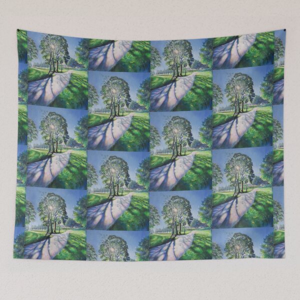 Item preview, Bright across the Path - sun trees light designed and sold by LittleLiz.
