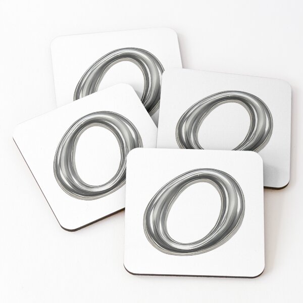 Item preview, Initial O - 3D Liquid Metal Font designed and sold by uncoXab.