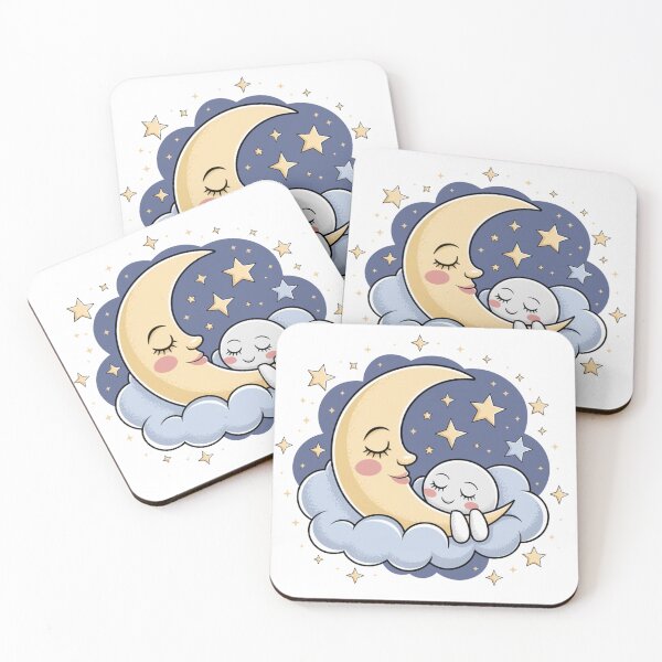 Item preview, Moon and Cloud Hugging the Little Starry Moon designed and sold by wheark.