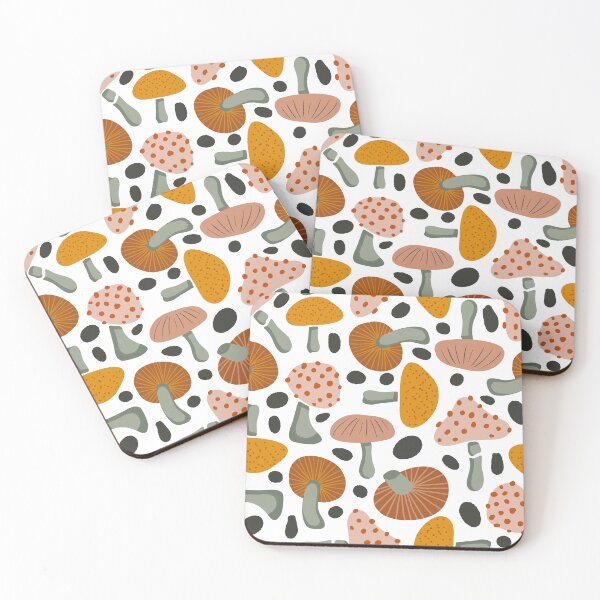 Item preview, Autumn Mushrooms Pattern designed and sold by Farissa Designs.