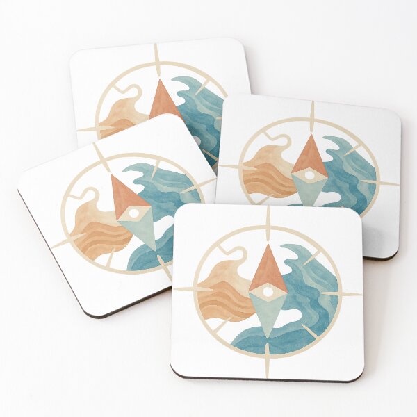 Item preview, Watercolor Compass Travel Art designed and sold by Nuvijo.
