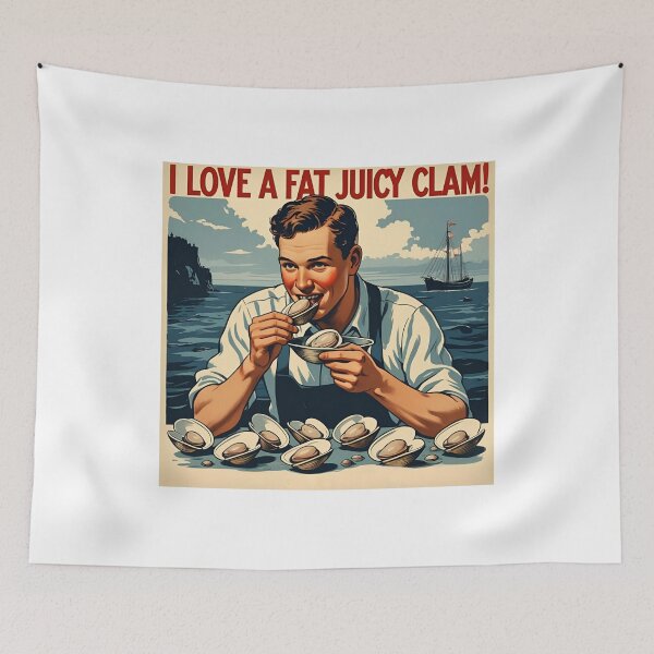 Item preview,  I love a fat juicy clam designed and sold by NicMacTees.
