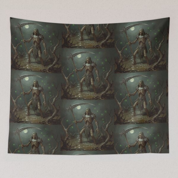 Item preview, Scythe Weilding Undead Warrior designed and sold by Vintage Designs +.