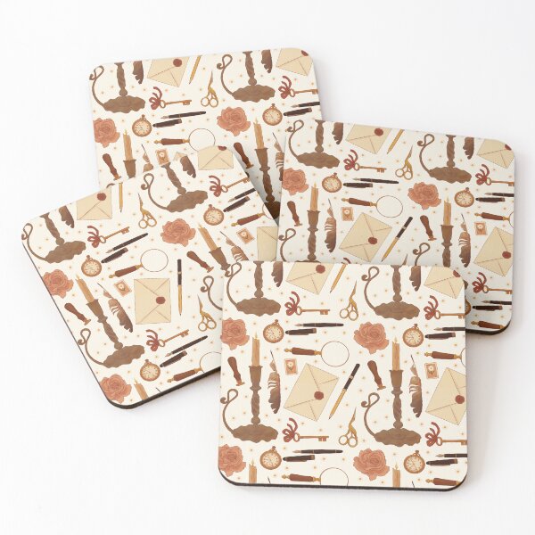Item preview, Romantic Academia Seamless Pattern | Vintage Writing Tools  designed and sold by arlieopal.