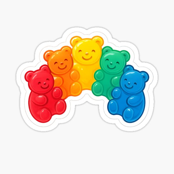 Item preview, Rainbow Gummy Bears designed and sold by Couldbebettah.