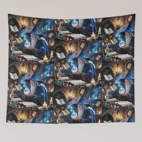Item preview, The Wizard in his room of magic designed and sold by Vintage Designs +.
