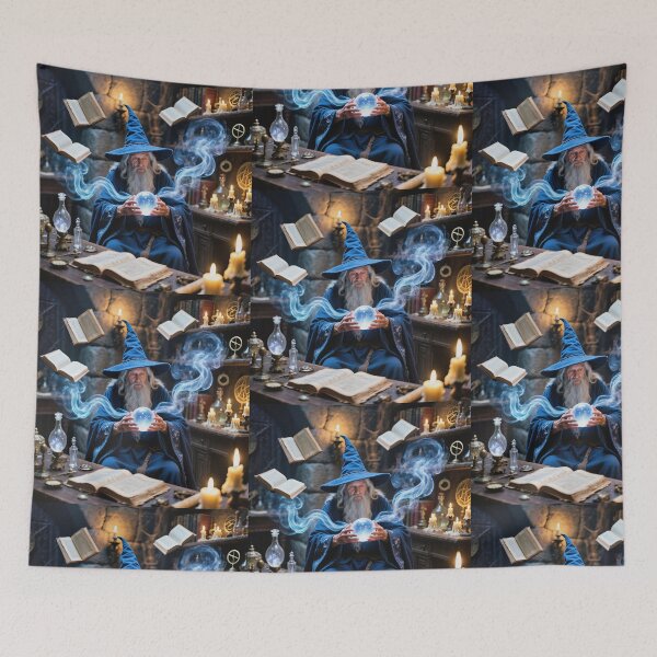 Item preview, The Wizard in his room of magic designed and sold by Vintage Designs +.