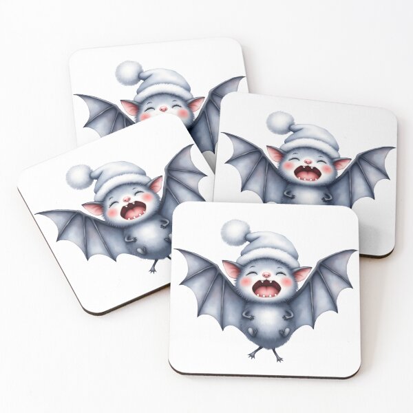Item preview, Yawning Baby Bat in Sleepy Hat designed and sold by MondeMade.
