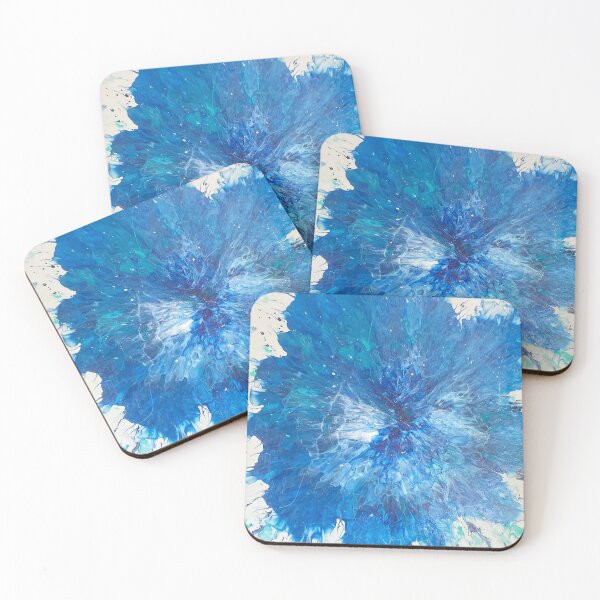 Item preview, Blue and white hibiscus flower designed and sold by PGKINART.
