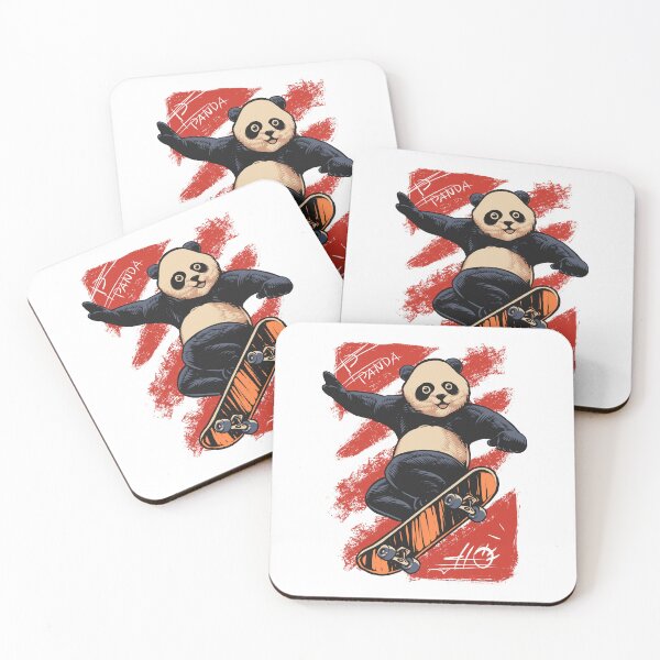 Item preview, Panda skateboarding designed and sold by Joncasmiart.