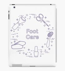 Tools for pedicure. Personal care. iPad Case/Skin