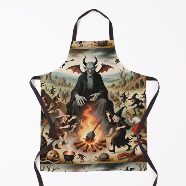 Item preview, The Witches Sabbath spooky painting art designed and sold by Vintage Designs +.