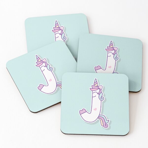 Item preview, J de Julia – Pegatina de unicornio con la letra J designed and sold by FilizDesigner.