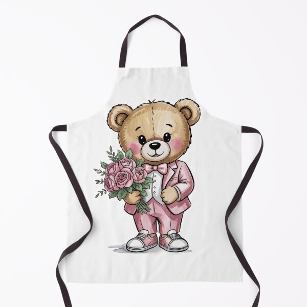 Item preview, Teddy with Pink Roses designed and sold by ArtQueen777.