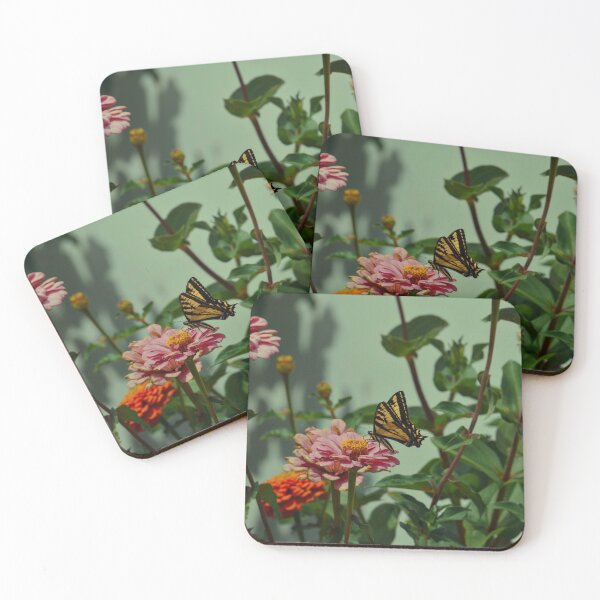 Item preview, Tiger Swallowtail Butterfly in Zinnias p1 designed and sold by Cblifeisgood.