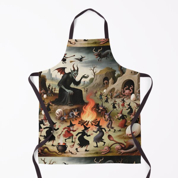 Item preview, The Witches Sabbath spooky painting art designed and sold by Vintage Designs +.