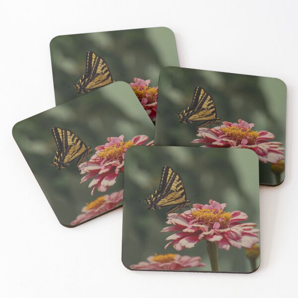 Item preview, Tiger Swallowtail Butterfly in Zinnias p2 designed and sold by Cblifeisgood.