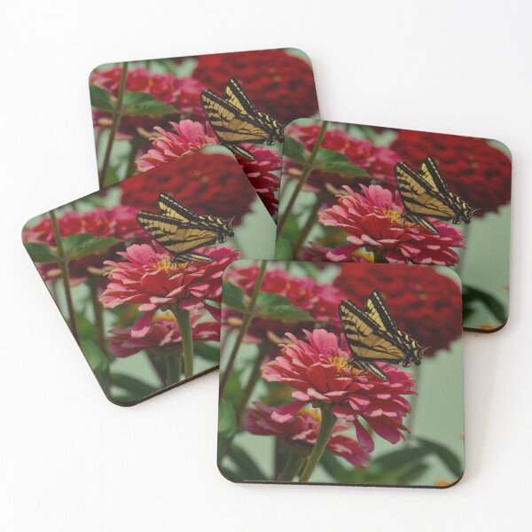 Item preview, Tiger Swallowtail Butterfly in Zinnias p3 designed and sold by Cblifeisgood.