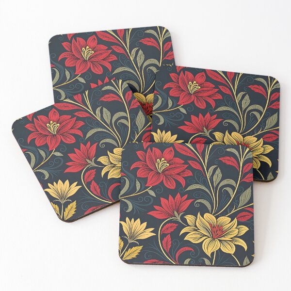 Item preview, Modern Flowers Pattern designed and sold by trendspatterns.