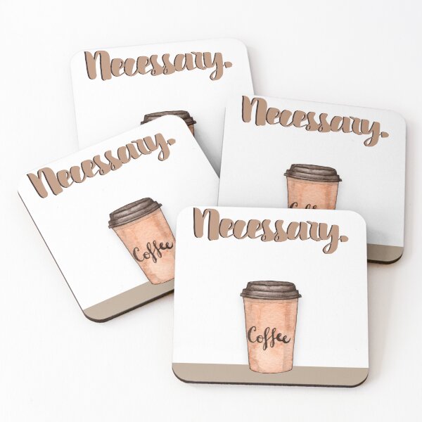 Item preview, Coffee is Necessary - Coffee Art designed and sold by AmbientArtCo.