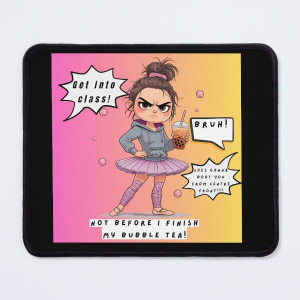Item preview, Bruh Funny Dance Meme Grumpy Ballerina designed and sold by Dance Vibes: Blingit Studios.