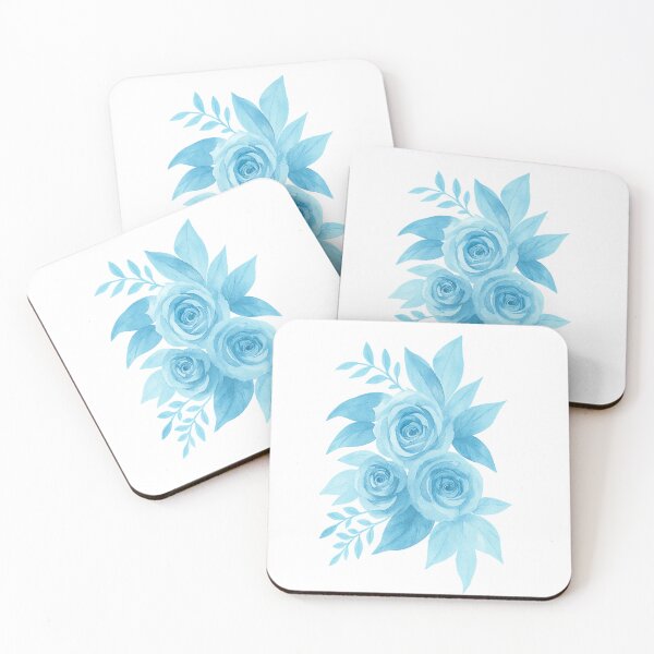 Item preview, Blue Rose Bouquet – Watercolor Style with Dreamy Depth designed and sold by Pacika.