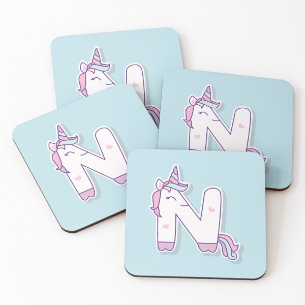Item preview, Unicorn Alphabet – Cute N Initial for Kids designed and sold by FilizDesigner.