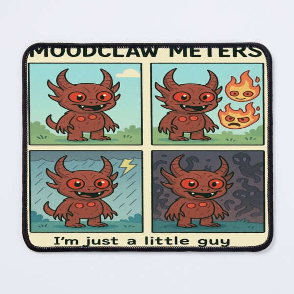 Item preview, Moodclaw Meters – Little Demon, Big Feelings designed and sold by LOREANDDISORDER.
