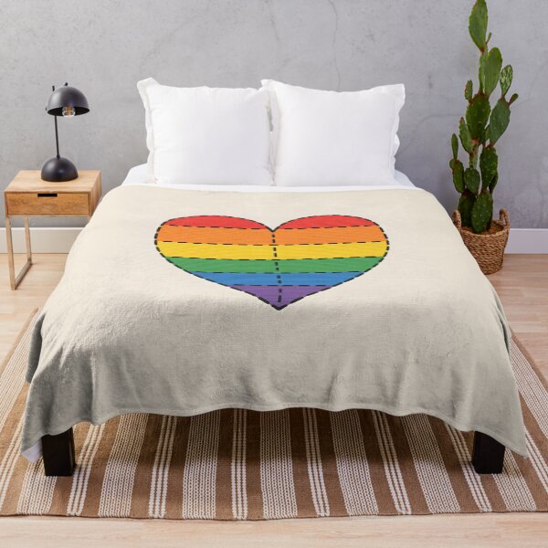 Item preview, Pride Patchwork Heart – Stitched Rainbow Fabric Design designed and sold by VoidBloom Studio.