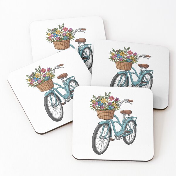 Item preview, Cruiser Bicycle with Flowers designed and sold by thebigleebowski.