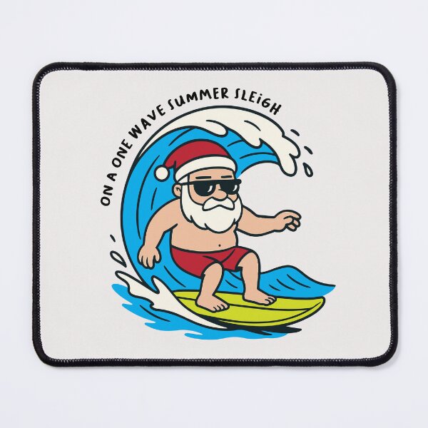 Item preview, Off-Season Santa | On a One Wave Summer Sleigh designed and sold by LifeParody.