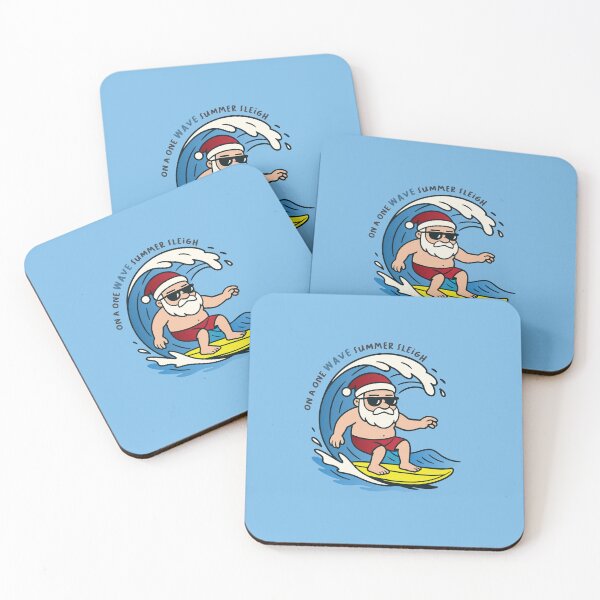 Item preview, Off-Season Santa | On a One Wave Summer Sleigh designed and sold by LifeParody.