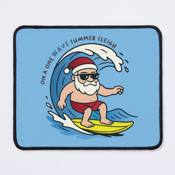 Item preview, Off-Season Santa | On a One Wave Summer Sleigh designed and sold by LifeParody.