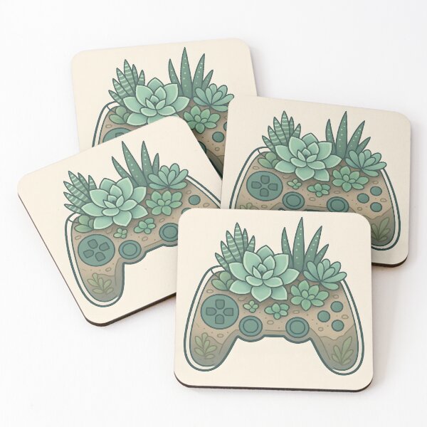 Item preview, Succulent Gamepad – Terrarium Gaming Controller Design designed and sold by VoidBloom Studio.
