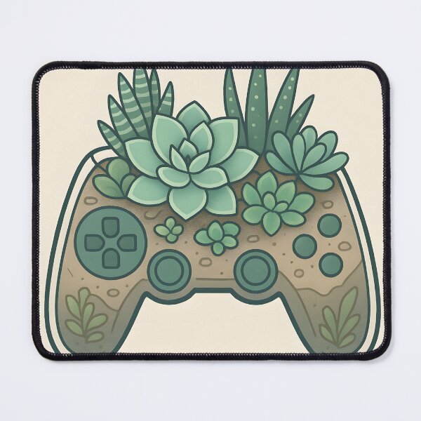 Item preview, Succulent Gamepad – Terrarium Gaming Controller Design designed and sold by VoidBloom Studio.