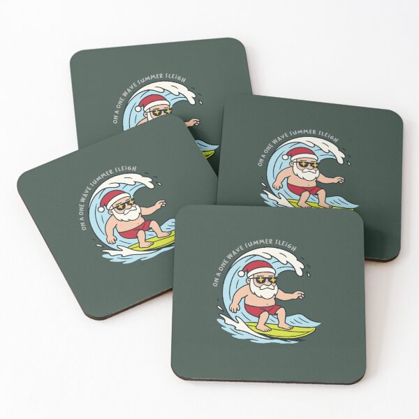 Item preview, Off-Season Santa | On a One Wave Summer Sleigh designed and sold by LifeParody.