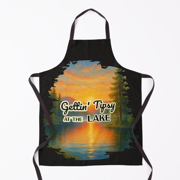 Item preview, Gettin’ Tipsy at the Lake – Sunset Lake Life Boating and Drinking Design designed and sold by MarketMavenGift.